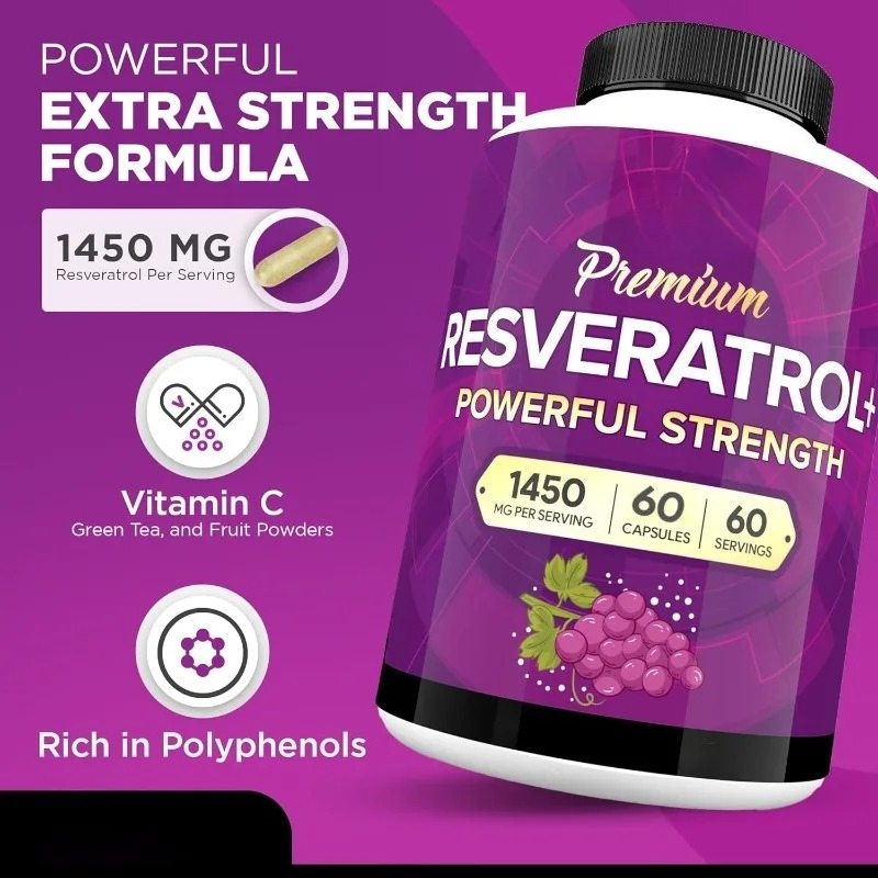 Herbal Tea For Wellness - Résvératrol 1450 mg - Supplément de