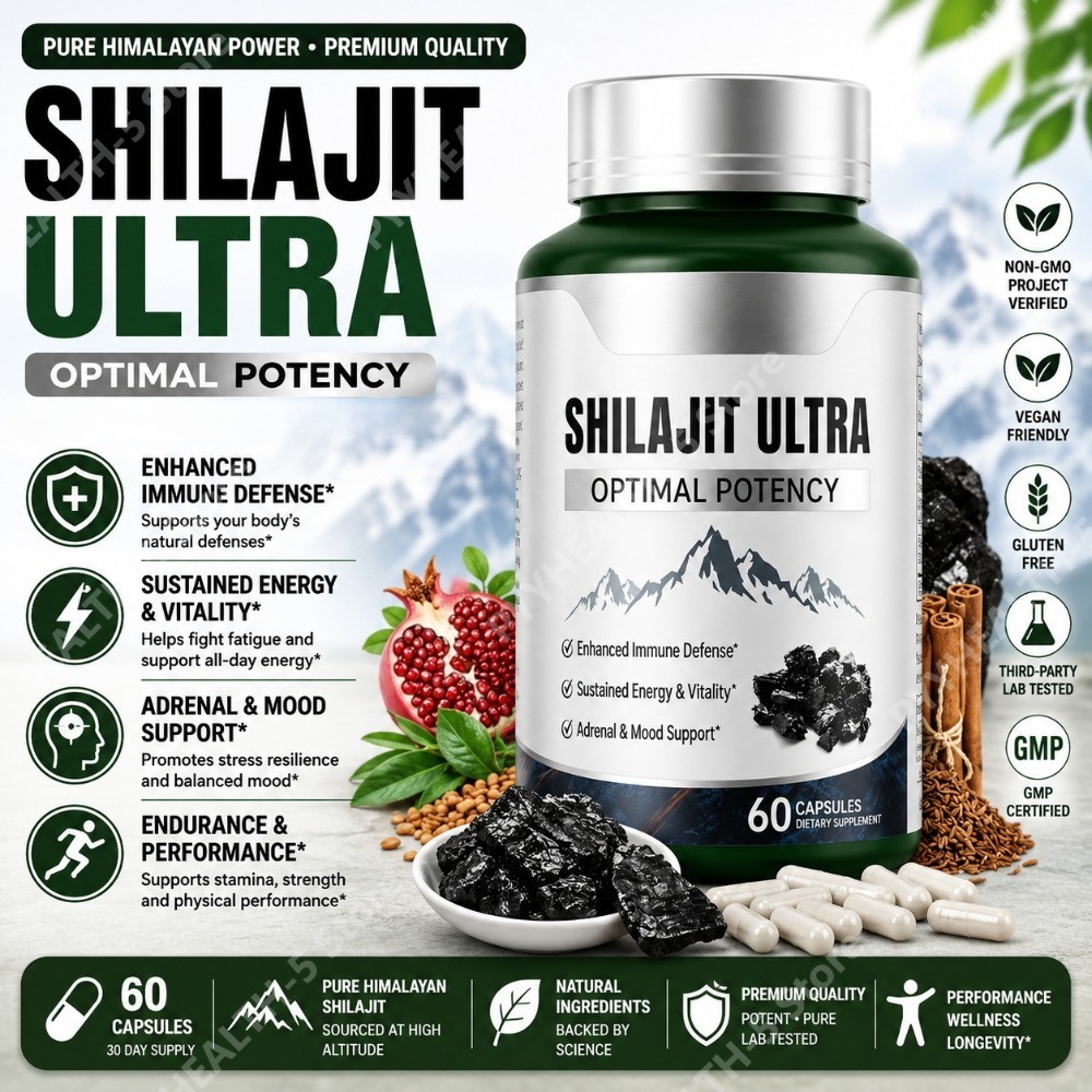 Herbal Wellness Blend - Complément alimentaire à base de Shilajit,