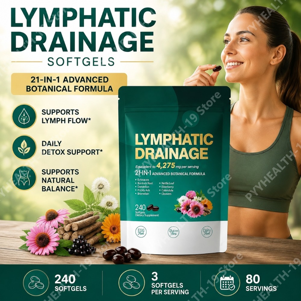 Herbal Wellness Blend - Capsules de drainage lymphatique, mélange d'herbes