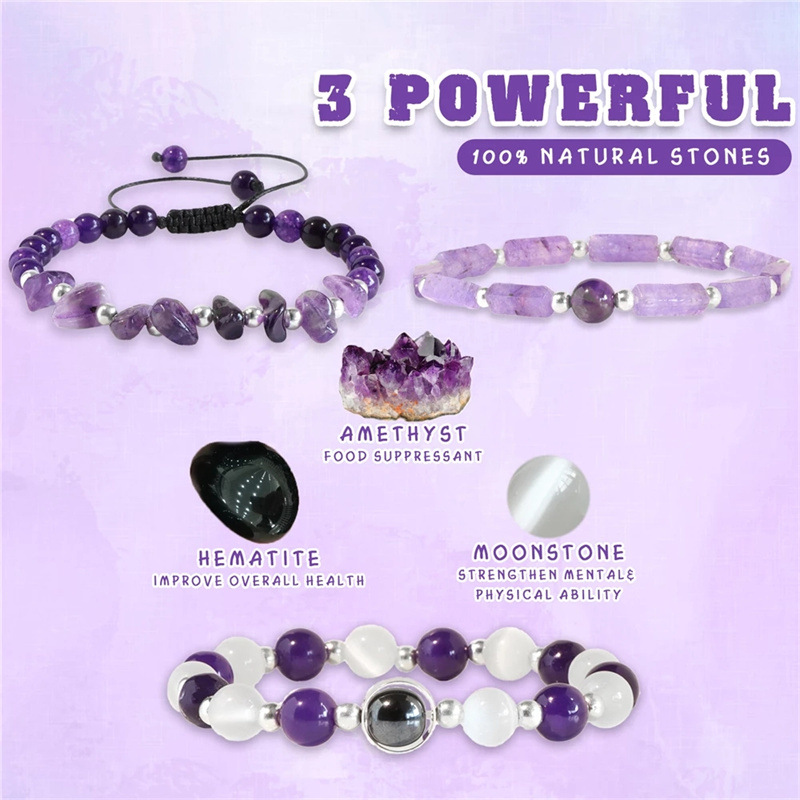 Bracelet en améthyste purifian - Healing Wellness avis et prix