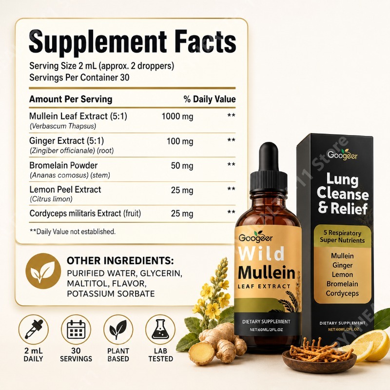 Gouttes liquides de molène, mé - Herbal Wellness Blend avis et prix