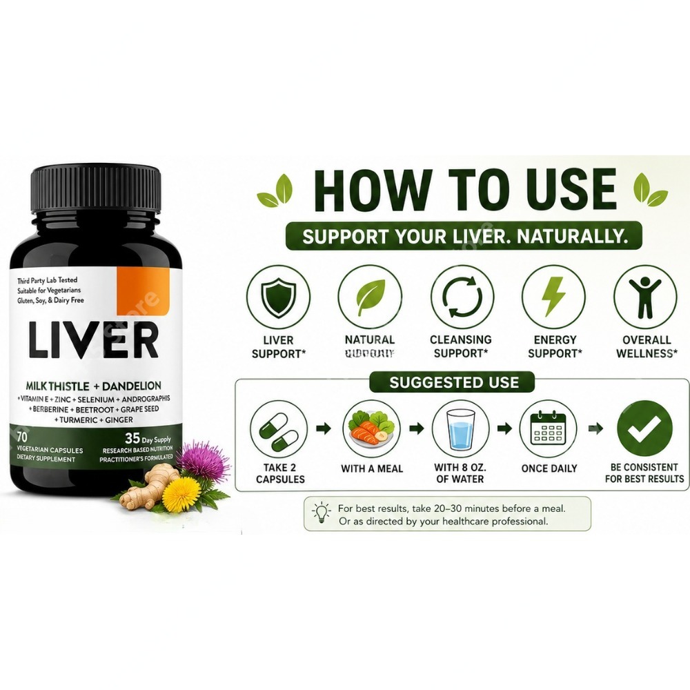 Capsules de Chardon-Marie et R - Herbal Wellness Blend avis et prix